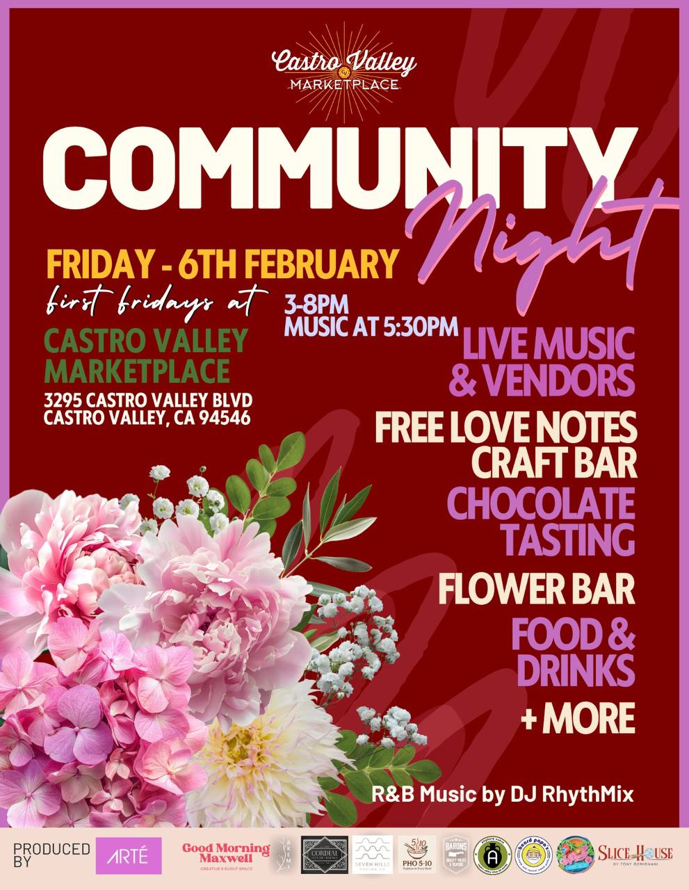 February First Friday - Community Night Flyer
