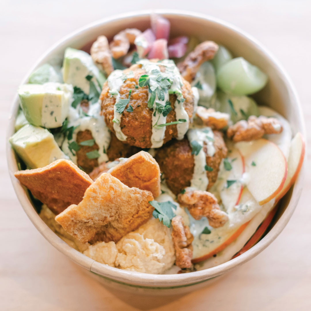 Mediterranean Bliss Bowl from The Kitchen at Castro Valley Natural Grocery